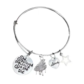 Piano Bracelet - She Believed She Could