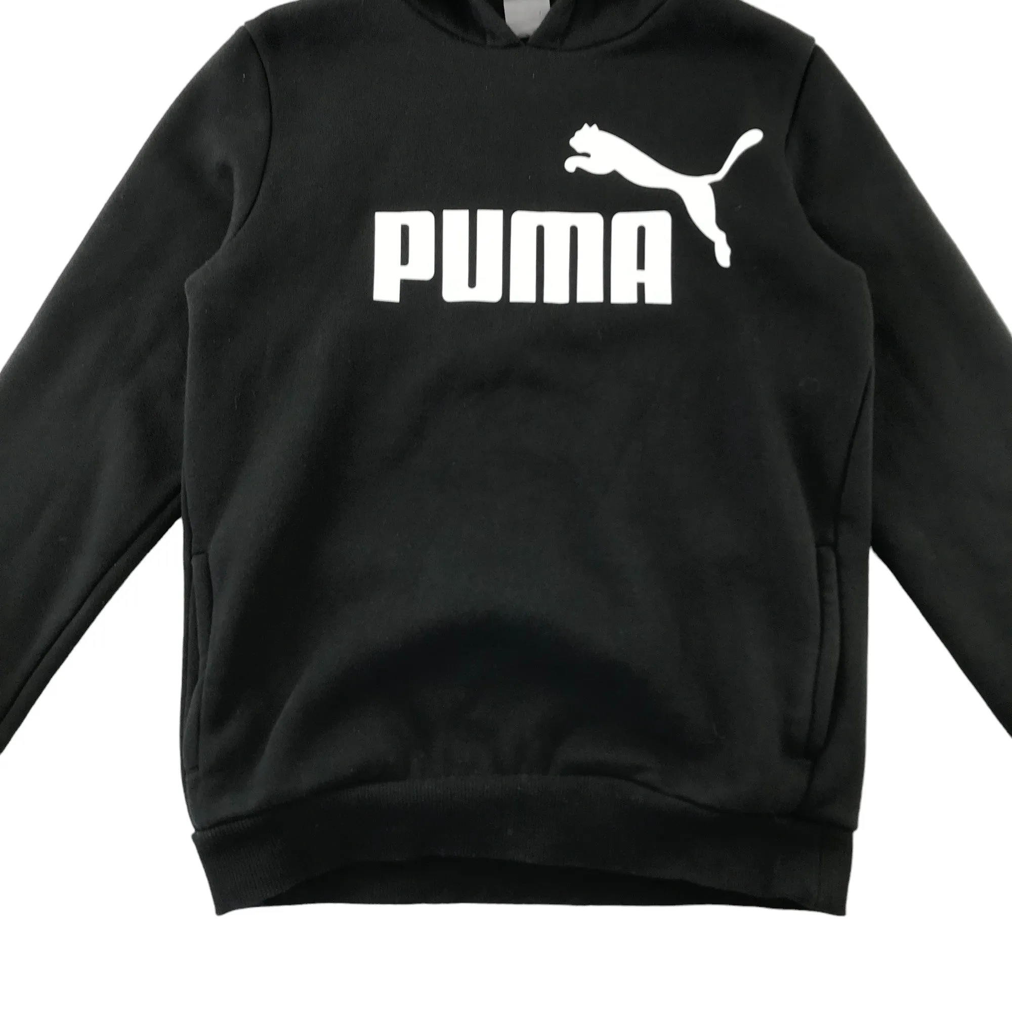 Puma hoodie 10-12 years black plain classic pullover