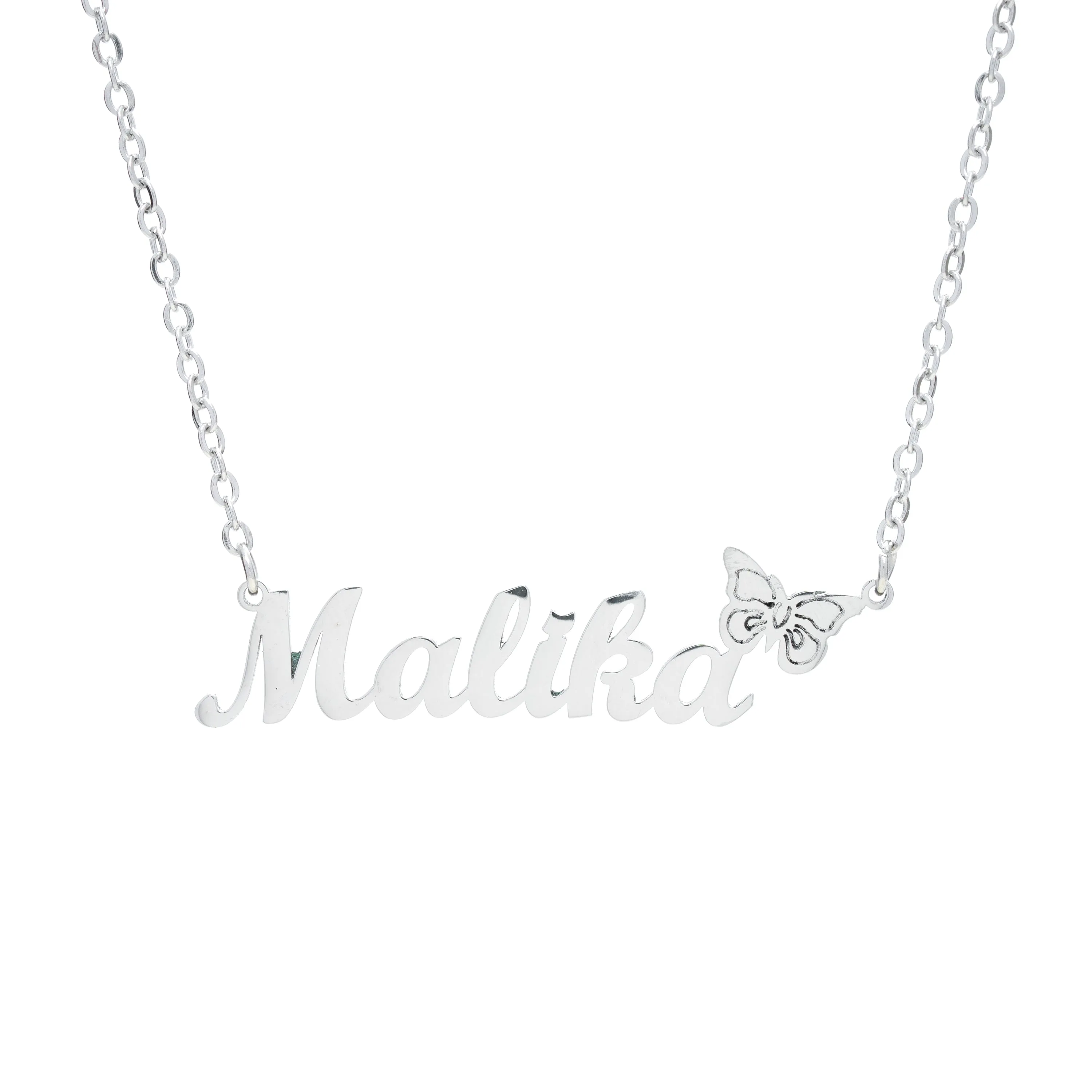 Teen Name Necklace with Butterfly