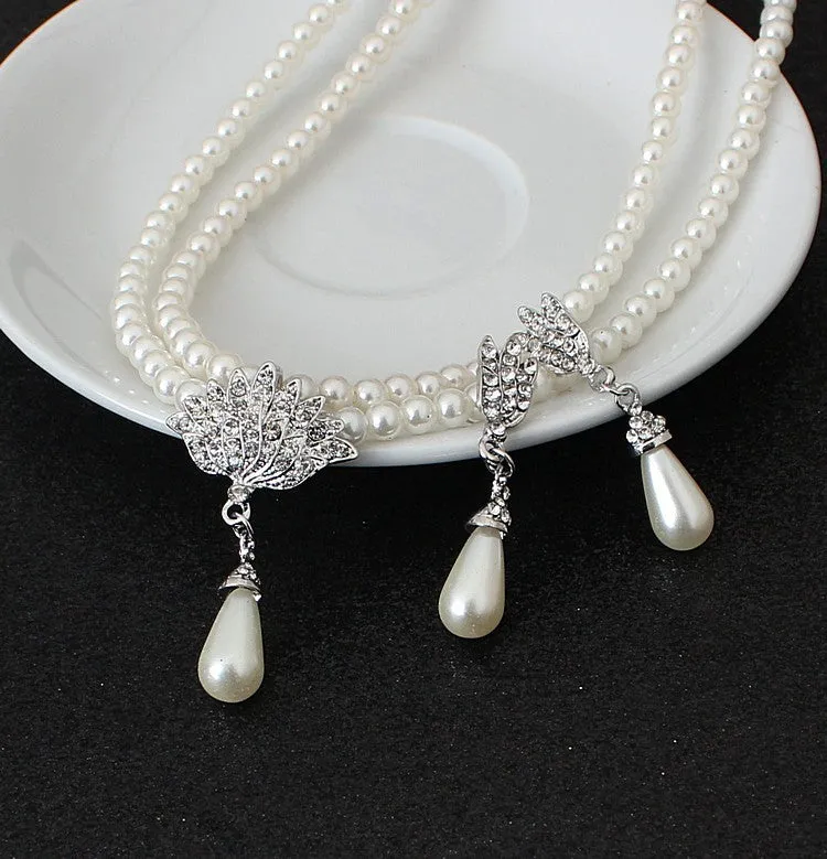 The new suit and pendant jewelry alloy necklace bride wedding accessories