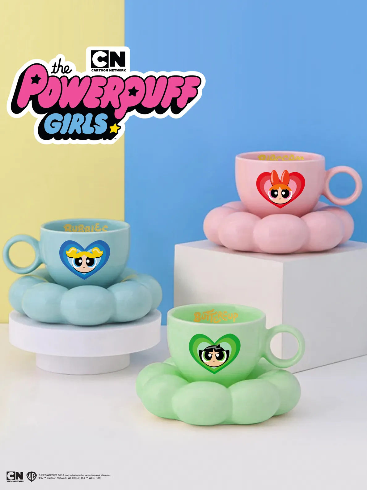 The Powerpuff Girls™ Bubbles Mug   Saucer Tray