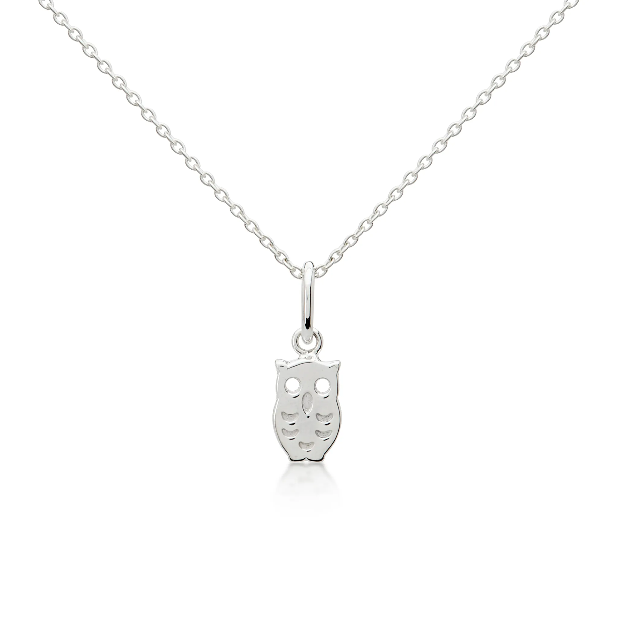 The Silver Owl Pendant - Sterling Silver