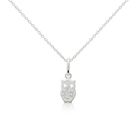 The Silver Owl Pendant - Sterling Silver