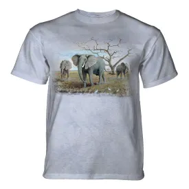 Three African Elephants Childrens T-Shirt (Kids Small or Large)