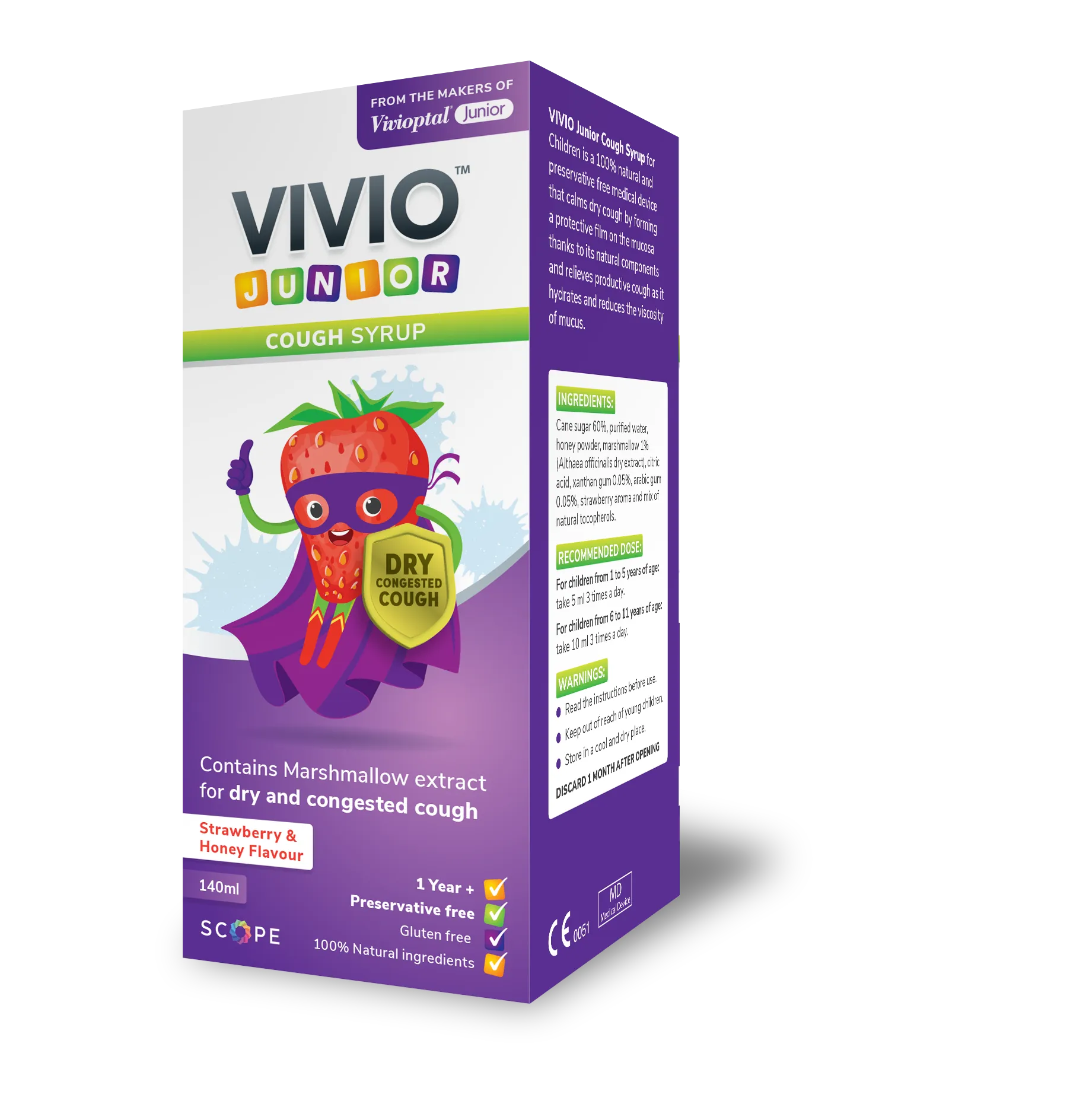 Vivio Junior Cough Syrup 140ml