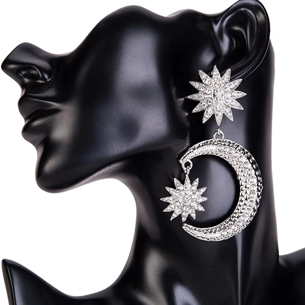 Women's Rhinestone Punk Earrings