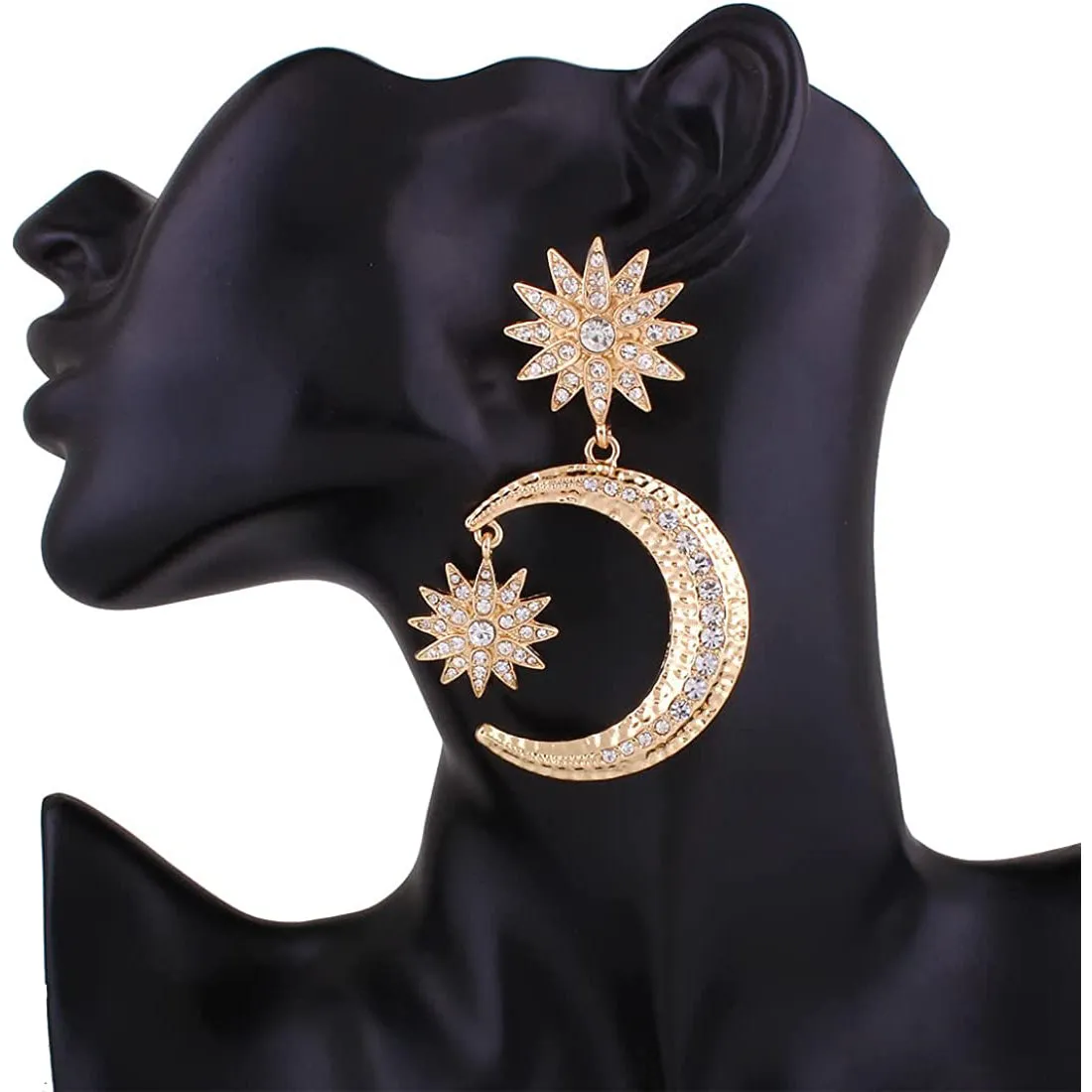 Women's Rhinestone Punk Earrings