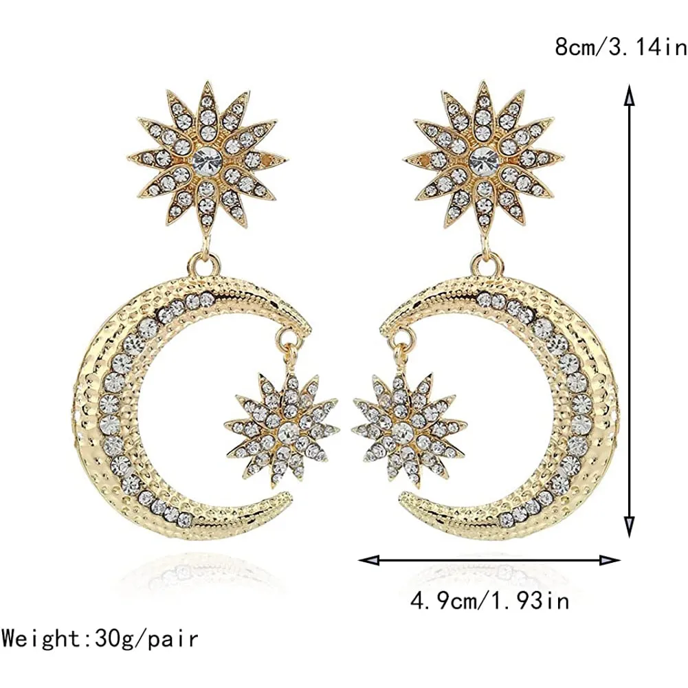 Women's Rhinestone Punk Earrings