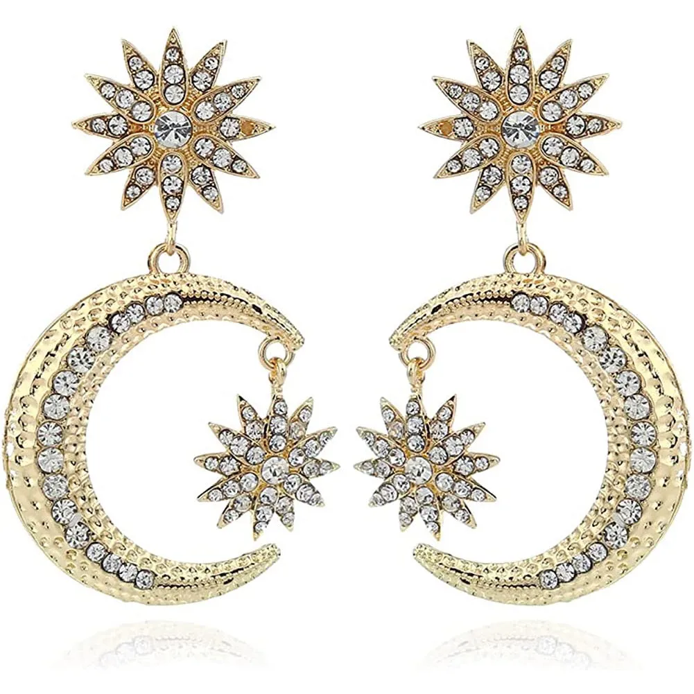 Women's Rhinestone Punk Earrings