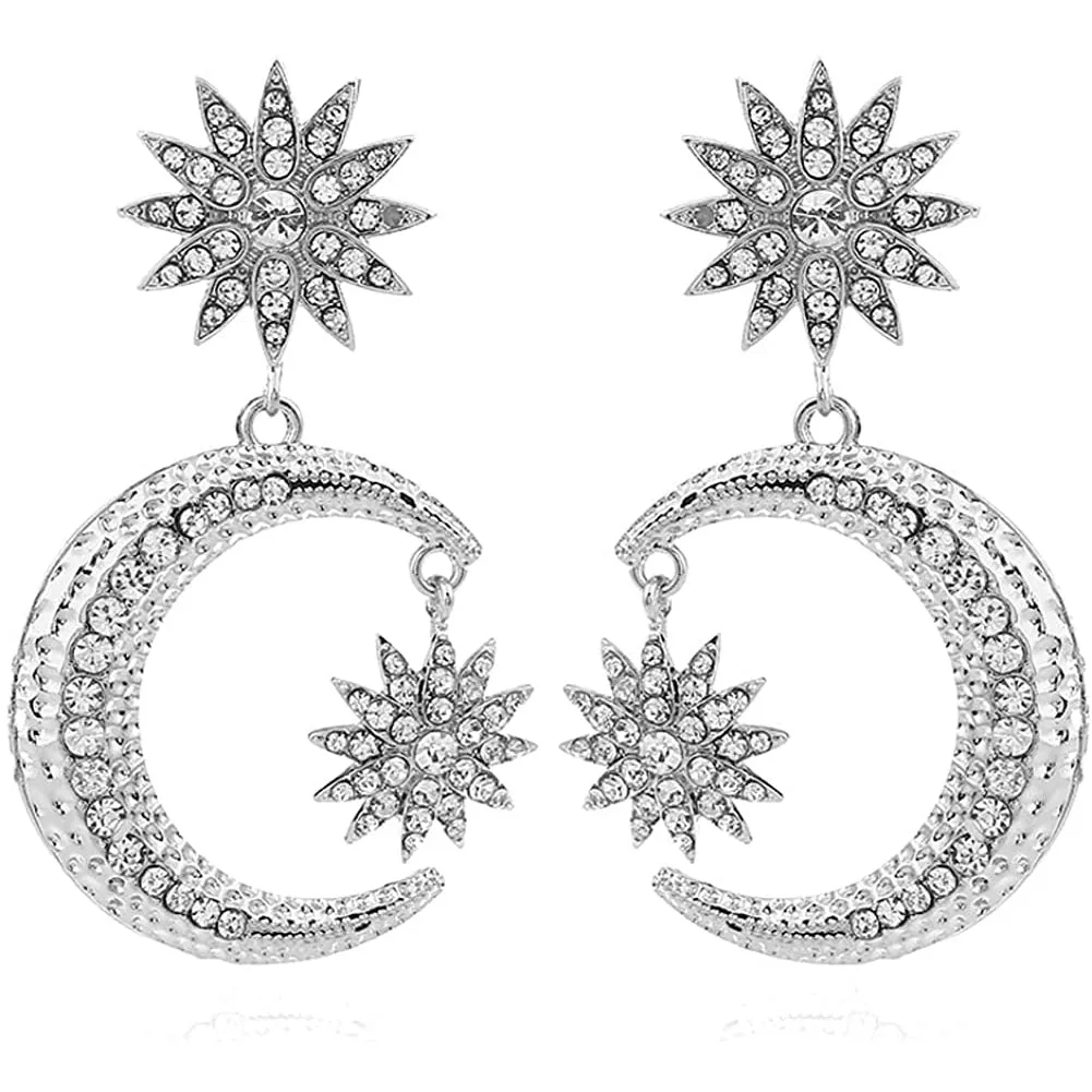 Women's Rhinestone Punk Earrings