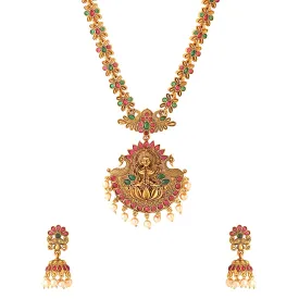 Yellow Chimes Jewellery Set for Women and Girls | Gold Plated Temple Jewellery Set Traditional | Accessories Jewellery for Women| Birthday Gift for girls and women Anniversary Gift for Wife