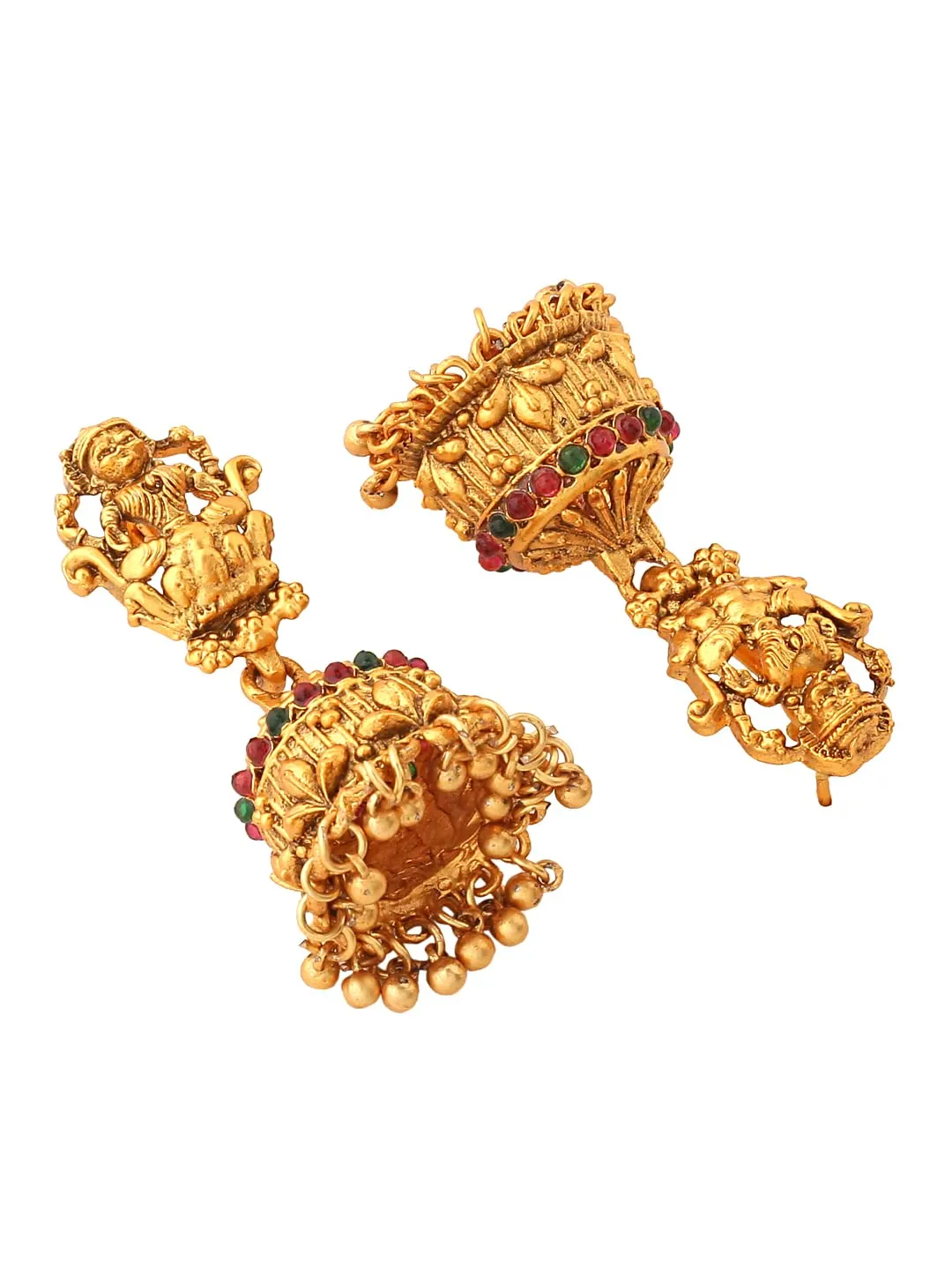 Yellow Chimes Jewellery Set for Women and Girls Golden Temple Jewellery Set Traditional | Gold Plated Choker Necklace Set | Antique Jewellery Birthday Gift for Girls & Women Anniversary Gift for Wife